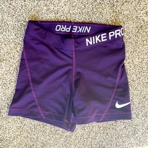 Nike Pro Purple Spandex